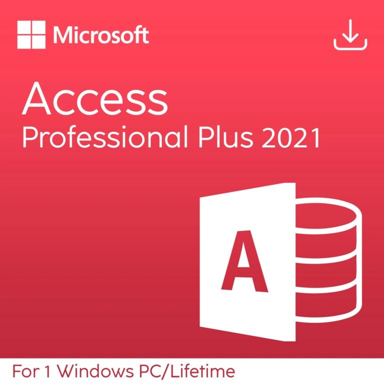 Microsoft Access 2021 Professional – Lifetime License for 1 PC