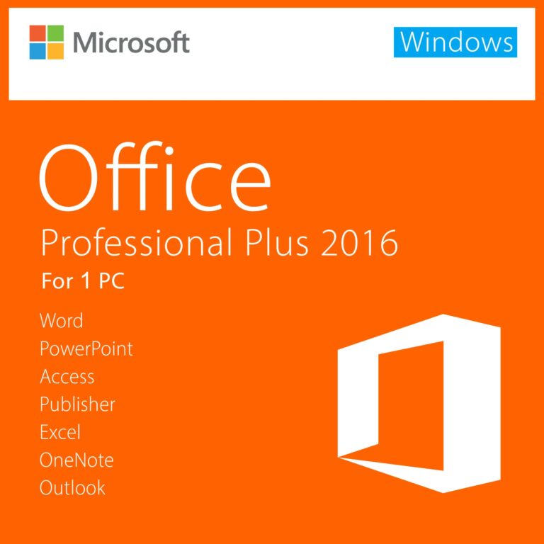Microsoft Office 2016 Professional Plus License – Lifetime Activation Guaranteed