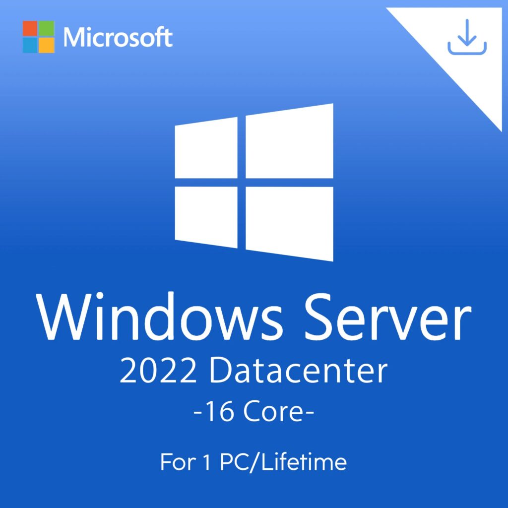 Microsoft Windows Server 2022 Datacenter 16 Core Key – Instant Delivery